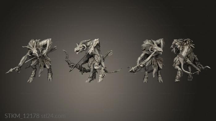 Figurines heroes, monsters and demons (Avian Chosen Bow, STKM_12178) 3D models for cnc