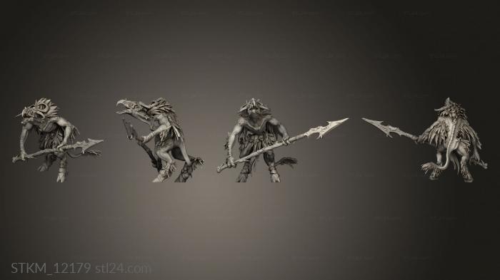 Figurines heroes, monsters and demons (Avian Chosen Lance, STKM_12179) 3D models for cnc