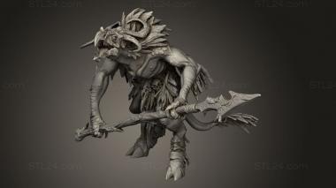 Figurines heroes, monsters and demons (Avian Chosen Lance, STKM_12179) 3D models for cnc