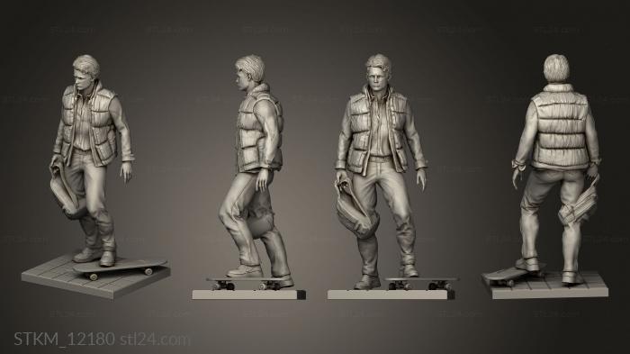 Figurines heroes, monsters and demons (Back to the Future MARTY and Doc Bit bag, STKM_12180) 3D models for cnc