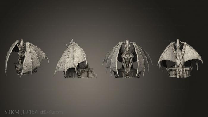 Figurines heroes, monsters and demons (Dracula Diorama, STKM_12184) 3D models for cnc