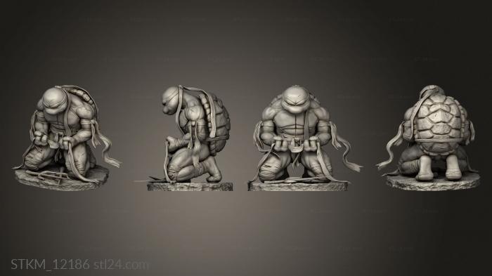 Figurines heroes, monsters and demons (Battle Raphael, STKM_12186) 3D models for cnc