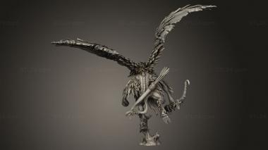 Figurines heroes, monsters and demons (Avian Hunter Bow, STKM_12192) 3D models for cnc