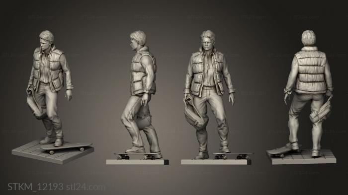 Figurines heroes, monsters and demons (Back to the Future MARTY and Doc Bit bag, STKM_12193) 3D models for cnc