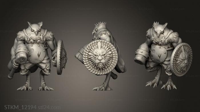 Figurines heroes, monsters and demons (Paladines paladines heroe, STKM_12194) 3D models for cnc