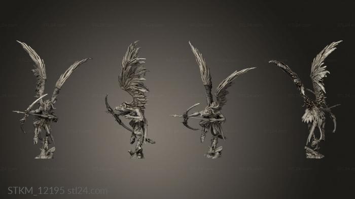 Figurines heroes, monsters and demons (Avian Hunter Bow, STKM_12195) 3D models for cnc