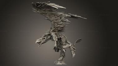 Figurines heroes, monsters and demons (Avian Hunter Lance, STKM_12200) 3D models for cnc