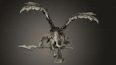 Figurines heroes, monsters and demons (Avian Hunter Lance, STKM_12200) 3D models for cnc