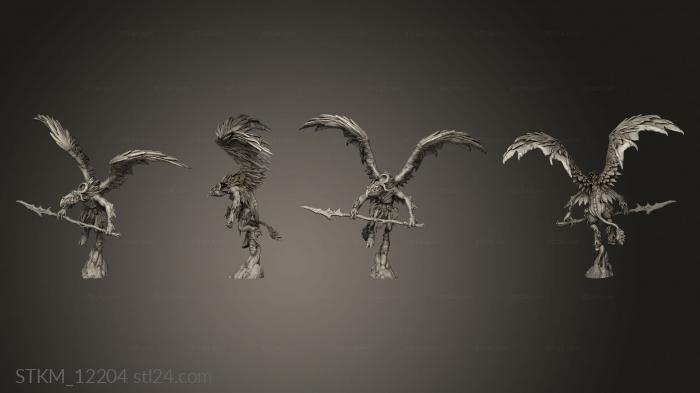 Figurines heroes, monsters and demons (Avian Hunter Lance, STKM_12204) 3D models for cnc