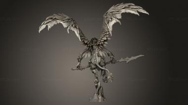 Figurines heroes, monsters and demons (Avian Hunter Lance, STKM_12204) 3D models for cnc