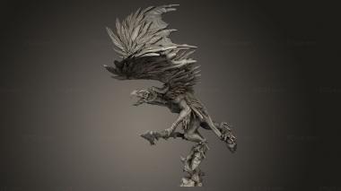 Figurines heroes, monsters and demons (Avian Hunter Lance, STKM_12206) 3D models for cnc