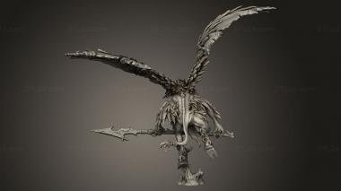 Figurines heroes, monsters and demons (Avian Hunter Lance, STKM_12206) 3D models for cnc