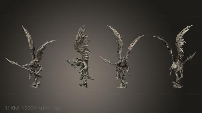 Figurines heroes, monsters and demons (Avian Hunter Lance, STKM_12207) 3D models for cnc