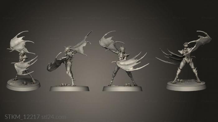 Figurines heroes, monsters and demons (Dance the Vampires Werebat, STKM_12217) 3D models for cnc