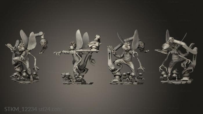 Figurines heroes, monsters and demons (BAXTER, STKM_12234) 3D models for cnc