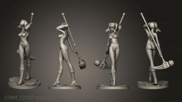 Figurines heroes, monsters and demons (Azerama Diane NSFW, STKM_12239) 3D models for cnc