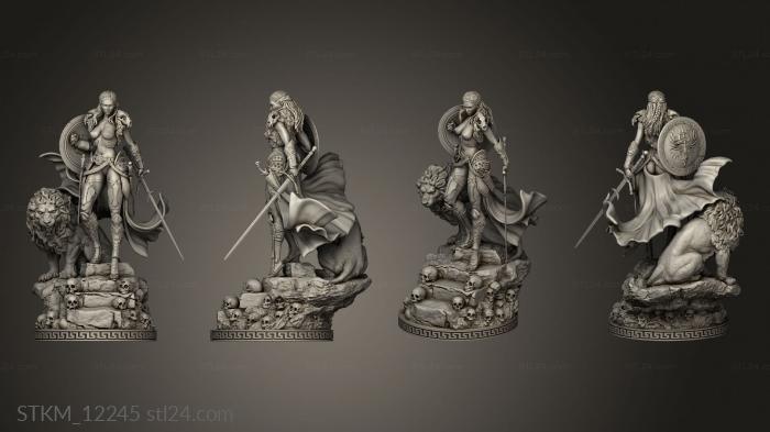 Figurines heroes, monsters and demons (Ares Female Femalever top, STKM_12245) 3D models for cnc