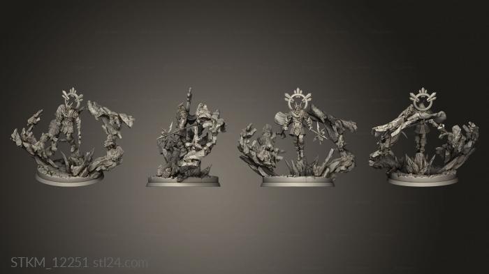 Figurines heroes, monsters and demons (Baltic Mythology Dievas, STKM_12251) 3D models for cnc