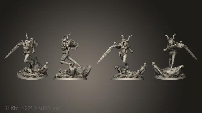 Figurines heroes, monsters and demons (Baltic Mythology Giltine, STKM_12252) 3D models for cnc