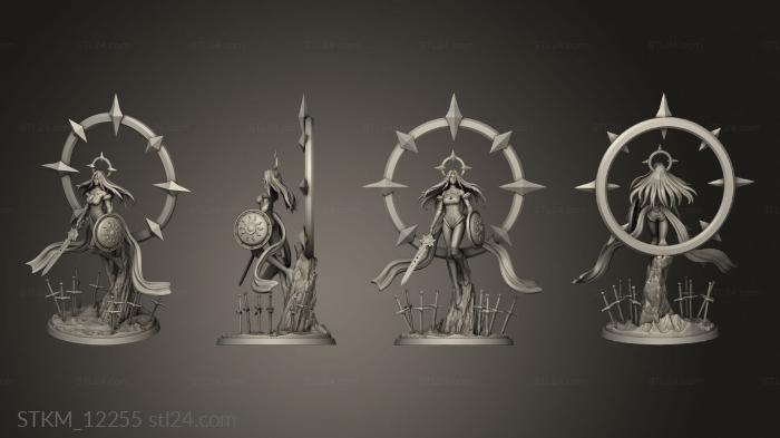 Figurines heroes, monsters and demons (Baltic Mythology Saule, STKM_12255) 3D models for cnc