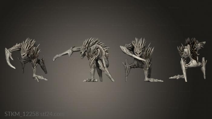 Figurines heroes, monsters and demons (Needle blight, STKM_12258) 3D models for cnc
