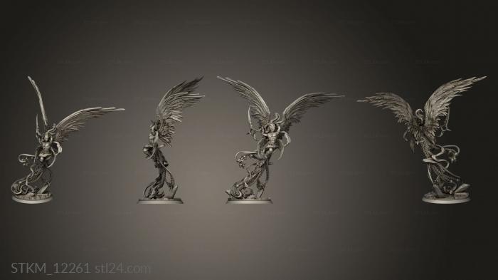 Figurines heroes, monsters and demons (More Keen Angel Retribution, STKM_12261) 3D models for cnc