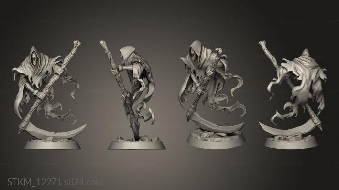 Figurines heroes, monsters and demons (BAM Wraiths Wraith Scythe, STKM_12271) 3D models for cnc