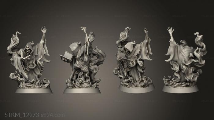 Figurines heroes, monsters and demons (BAM Wraiths Wraith Warlock Warlock, STKM_12273) 3D models for cnc