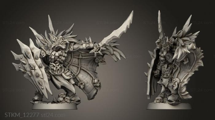 Figurines heroes, monsters and demons (Blackrazor Grot Razor Cloak, STKM_12277) 3D models for cnc