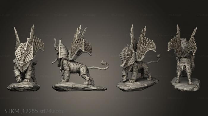 Figurines heroes, monsters and demons (Cursed Sands Aragon Wisdom Ur, STKM_12285) 3D models for cnc