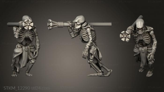 Figurines heroes, monsters and demons (Cursed Sands Boat Big Skeleton, STKM_12290) 3D models for cnc