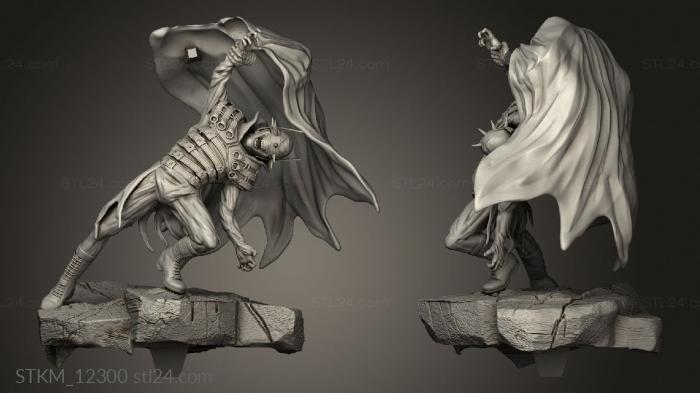 Figurines heroes, monsters and demons (Batman Viking VS Smile Separado, STKM_12300) 3D models for cnc