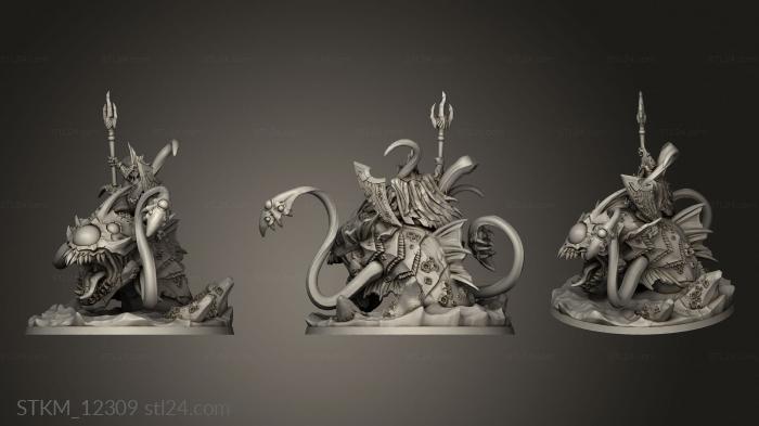 Figurines heroes, monsters and demons (Death Tide Judkins Kirkella the Tyrant Juraking, STKM_12309) 3D models for cnc