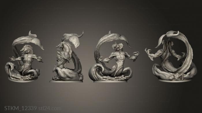 Figurines heroes, monsters and demons (Bloodlords Leviathan Height, STKM_12339) 3D models for cnc
