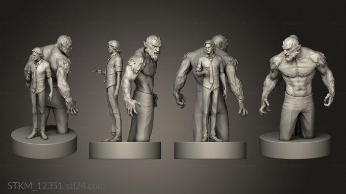 Figurines heroes, monsters and demons (Bigby Wolf BEAST, STKM_12351) 3D models for cnc