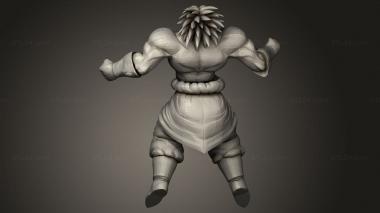 Figurines heroes, monsters and demons (Broly, STKM_12355) 3D models for cnc