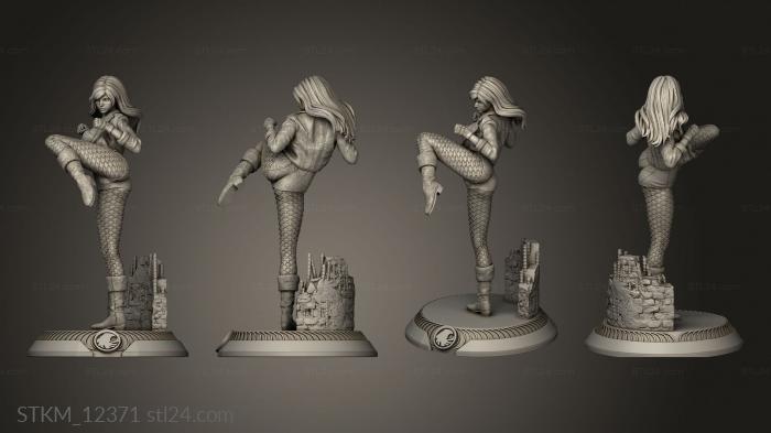 Figurines heroes, monsters and demons (Black Canary Clothes, STKM_12371) 3D models for cnc