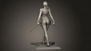 Figurines heroes, monsters and demons (Black Widow nsfw BW, STKM_12372) 3D models for cnc