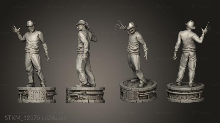 Figurines heroes, monsters and demons (Freddy Krueger, STKM_12375) 3D models for cnc