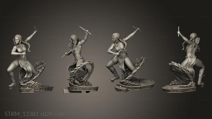 Figurines heroes, monsters and demons (Blink, STKM_12381) 3D models for cnc