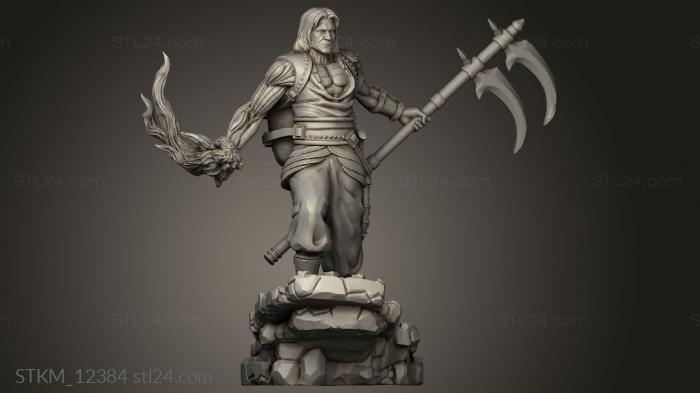 Figurines heroes, monsters and demons (Blood Hunter, STKM_12384) 3D models for cnc