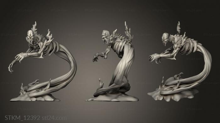 Figurines heroes, monsters and demons (Blood Moon Shadow Horror, STKM_12392) 3D models for cnc