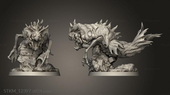 Figurines heroes, monsters and demons (Dagon DGN, STKM_12397) 3D models for cnc