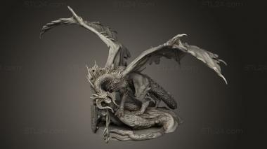 Figurines heroes, monsters and demons (BLACKDRAGONFAN MADE Black Dragon Acid al, STKM_12398) 3D models for cnc