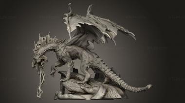 Figurines heroes, monsters and demons (BLACKDRAGONFAN MADE Black Dragon Acid al, STKM_12398) 3D models for cnc