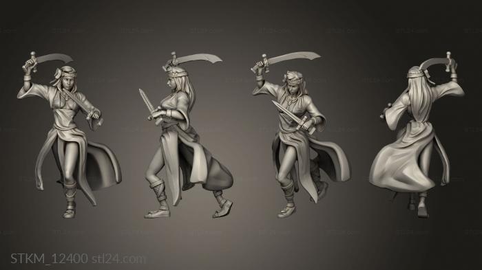 Figurines heroes, monsters and demons (Blood Moon Vampire Huntress Sword, STKM_12400) 3D models for cnc