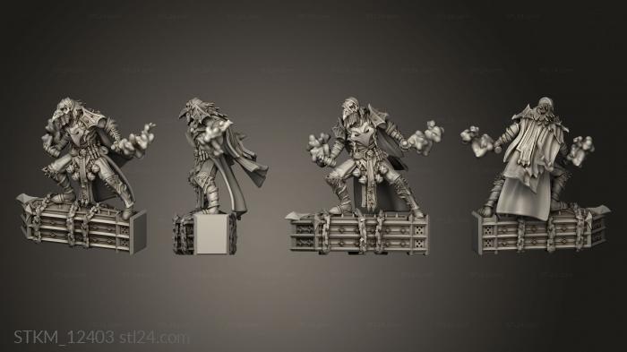Figurines heroes, monsters and demons (Deathknight Plaguebearers Male, STKM_12403) 3D models for cnc