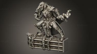 Figurines heroes, monsters and demons (Deathknight Plaguebearers Male, STKM_12403) 3D models for cnc