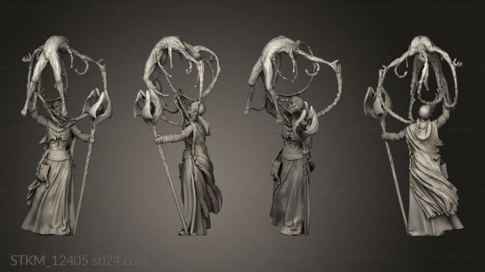 Figurines heroes, monsters and demons (Blood Sacrifice, STKM_12405) 3D models for cnc