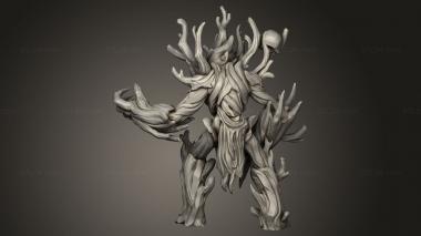 Figurines heroes, monsters and demons (Bloodfields Wood Spirit, STKM_12410) 3D models for cnc